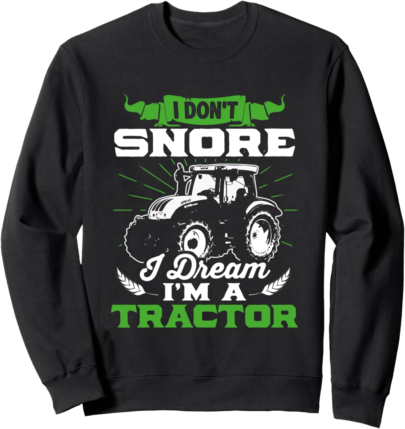 

Я не храплю, мне снится, что я трактор, поле, ферма. Толстовка Tractor Gift Farmer Farmer Tractor Agricultural, черный