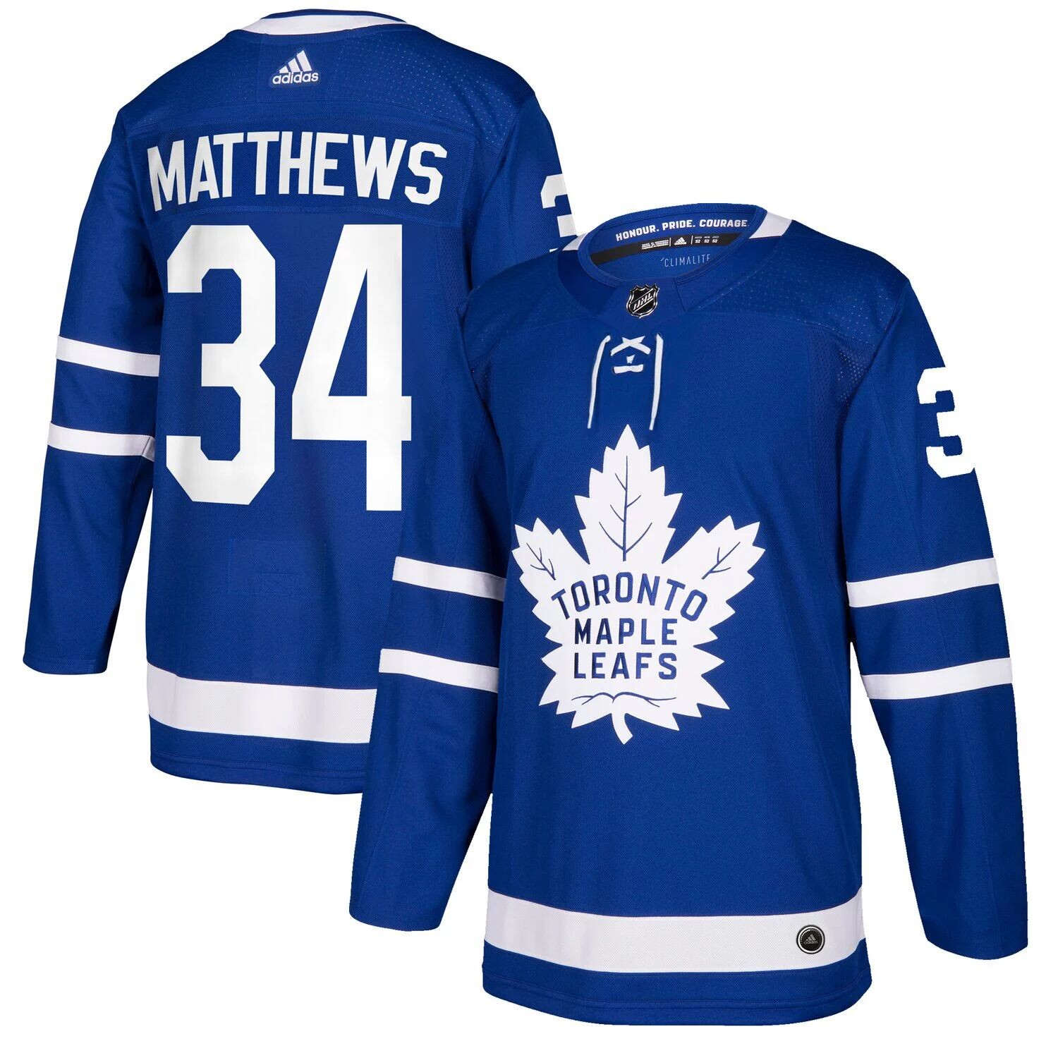 

Мужская футболка Auston Matthews Blue Toronto Maple Leafs Authentic Player adidas