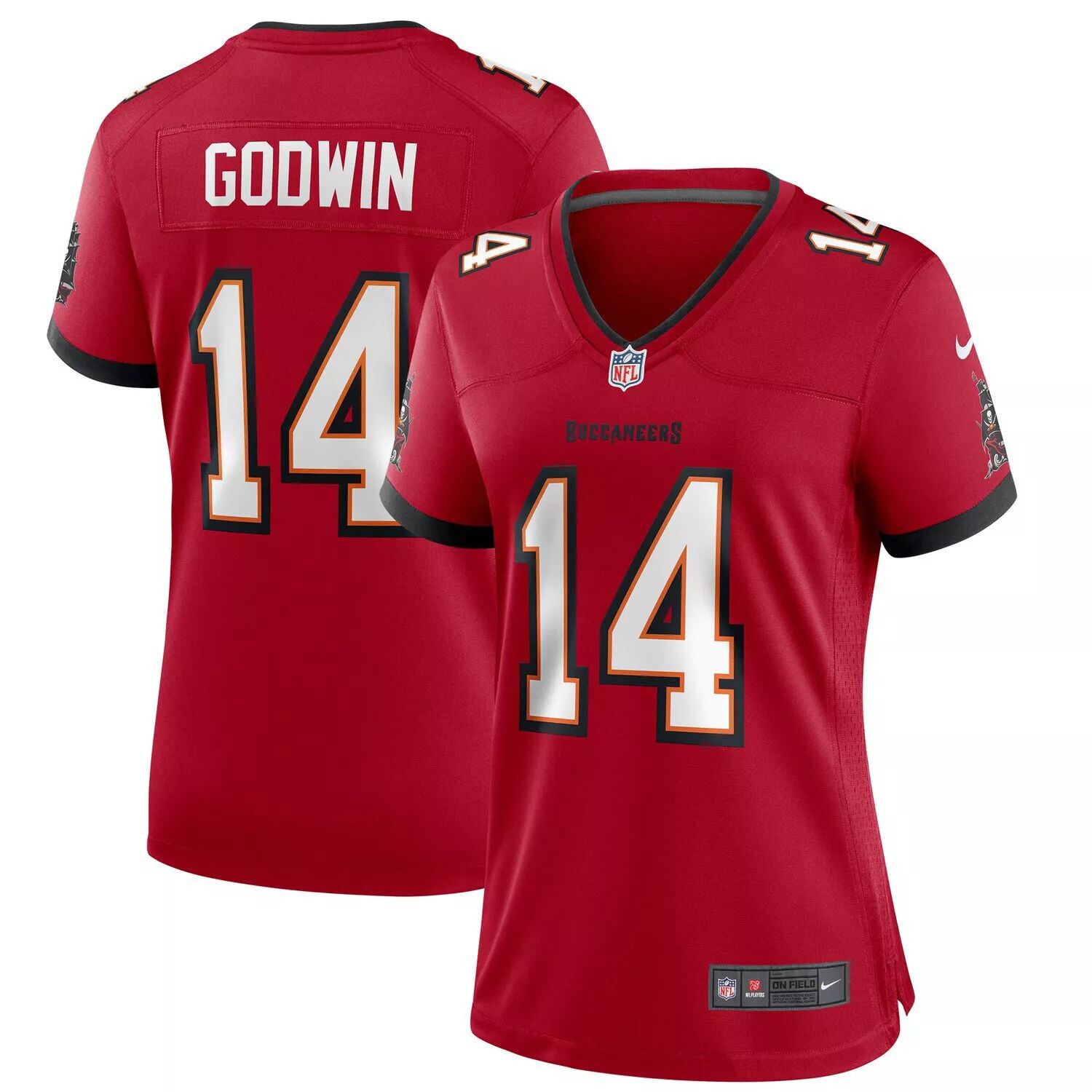 Женская майка Nike Chris Godwin Red Tampa Bay Buccaneers Game Player Nike — фото 4