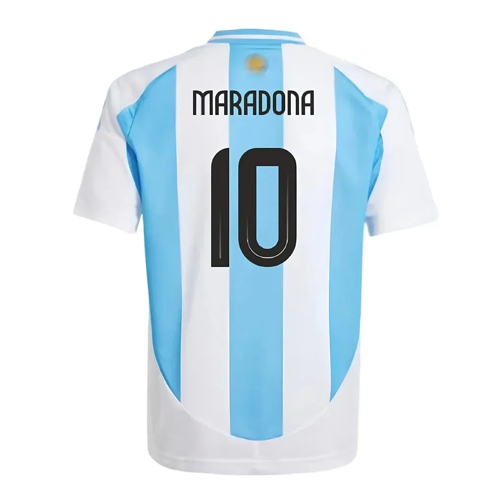Футбольная футболка Argentina Home Maradona 10, белый — фото 2
