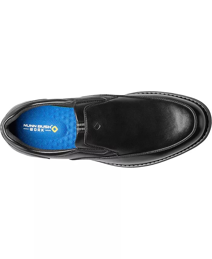 Мужские нескользящие мокасины Wade Moc Toe Slip-On Nunn Bush, черный — фото 4