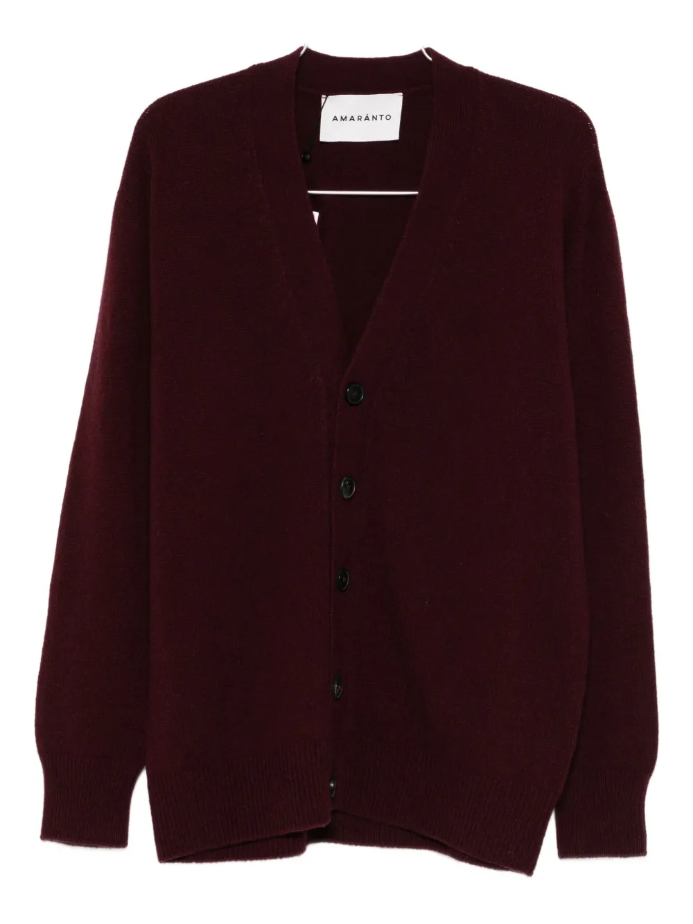 

Кардиган на пуговицах с V-образным вырезом Amaranto, красный