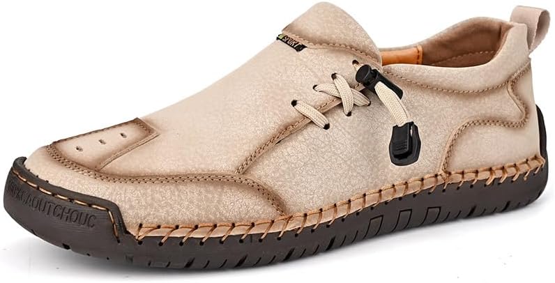 

Мужские повседневные лоферы Легкие прогулочные туфли Нескользящие обувь Удобные модные оксфорды Asifn, белый