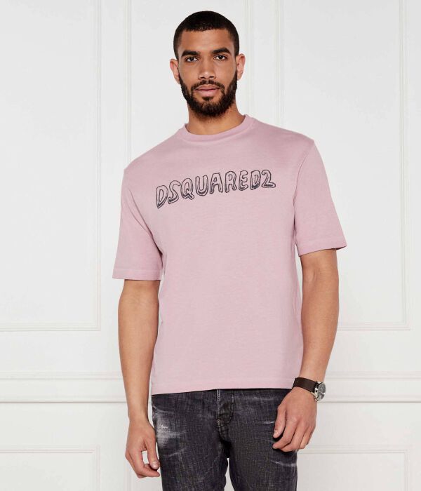 

Футболки Loose fit Dsquared2, розовый