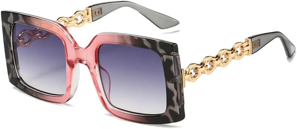 

Мужские солнцезащитные очки с широкой цепочкой для женщин и роскошные солнцезащитные зеркала, модные, для активного отдыха, с защитой от УФ-излучения UV400 TVTBBVV, Pink