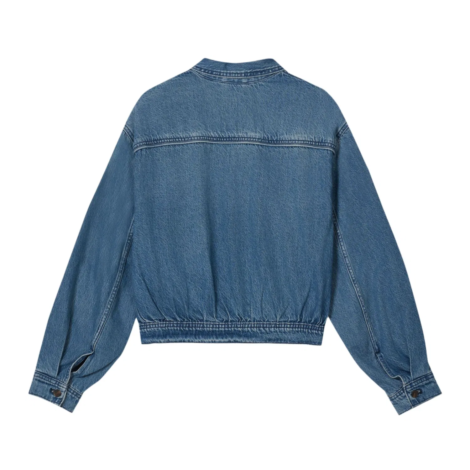 Женская джинсовая куртка с лацканами Medium Blue Levis — фото 3