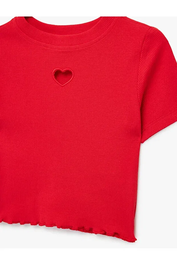 Детская футболка для девочек хлопковая Koton, Red — фото 3