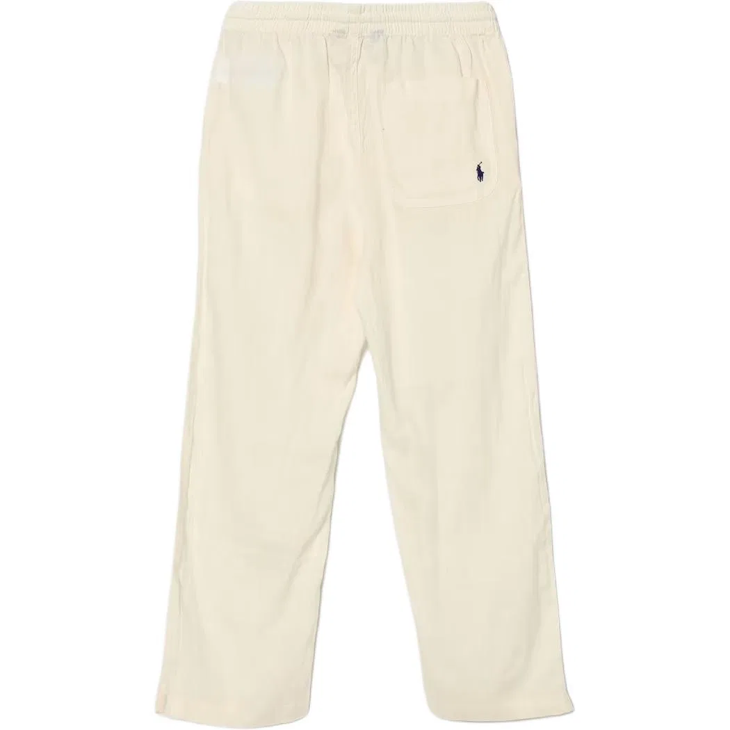 Детские спортивные штаны с логотипом Polo Ralph Lauren, Beige — фото 3