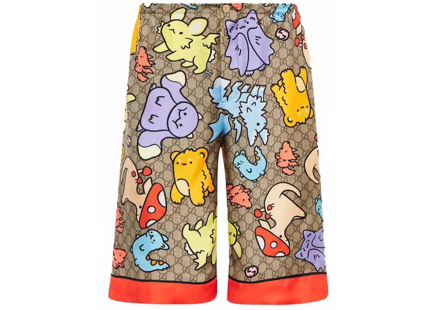 Мужские шорты с принтом GG Print Gucci, Beige Multi