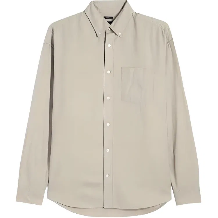 Рубашка с отложным воротником GAP, Oat Beige