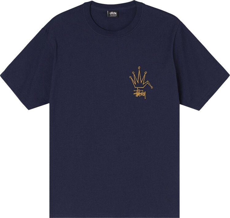 

Футболка Stussy Broken Crown Tee 'Navy', синий