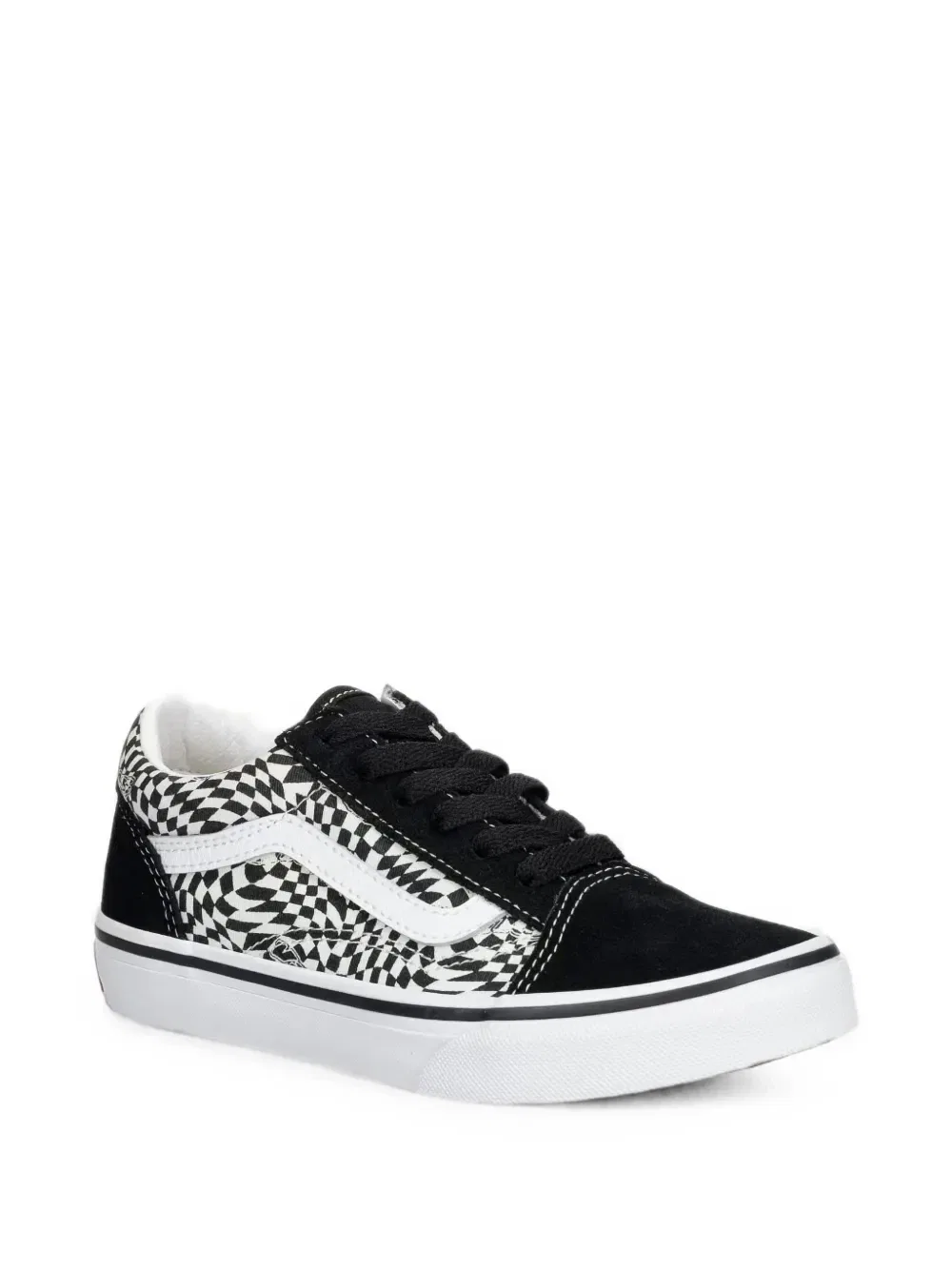 Клетчатые кеды Old Skool Vans Kids, черный
