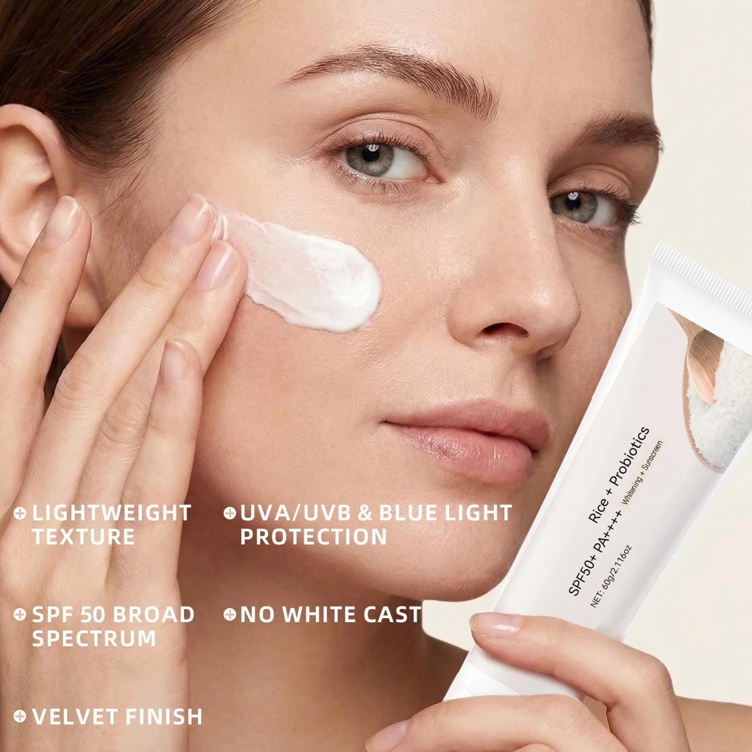 Солнцезащитный крем для лица SPF 50 DALE YOU, 60 мл, #1 — фото 2