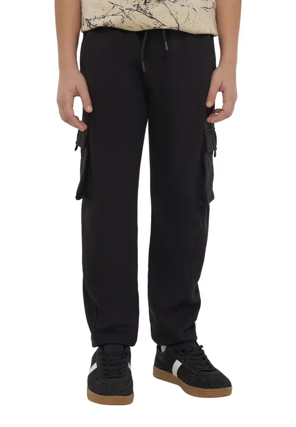 Брюки хлопковые Cargo trousers Terranova, черный — фото 4