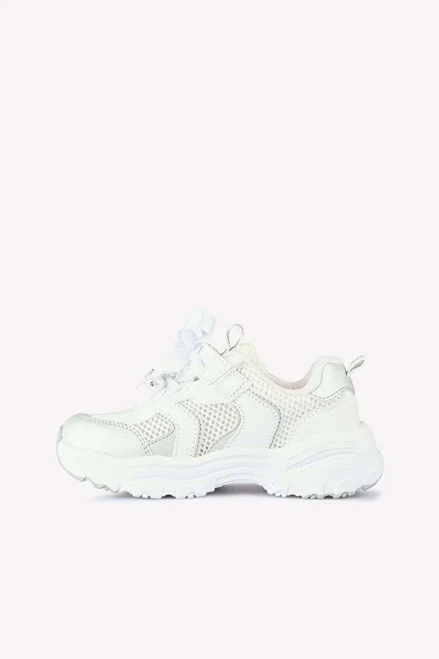 Детские спортивные кроссовки для девочек с принтом Minni Vicco, White — фото 2