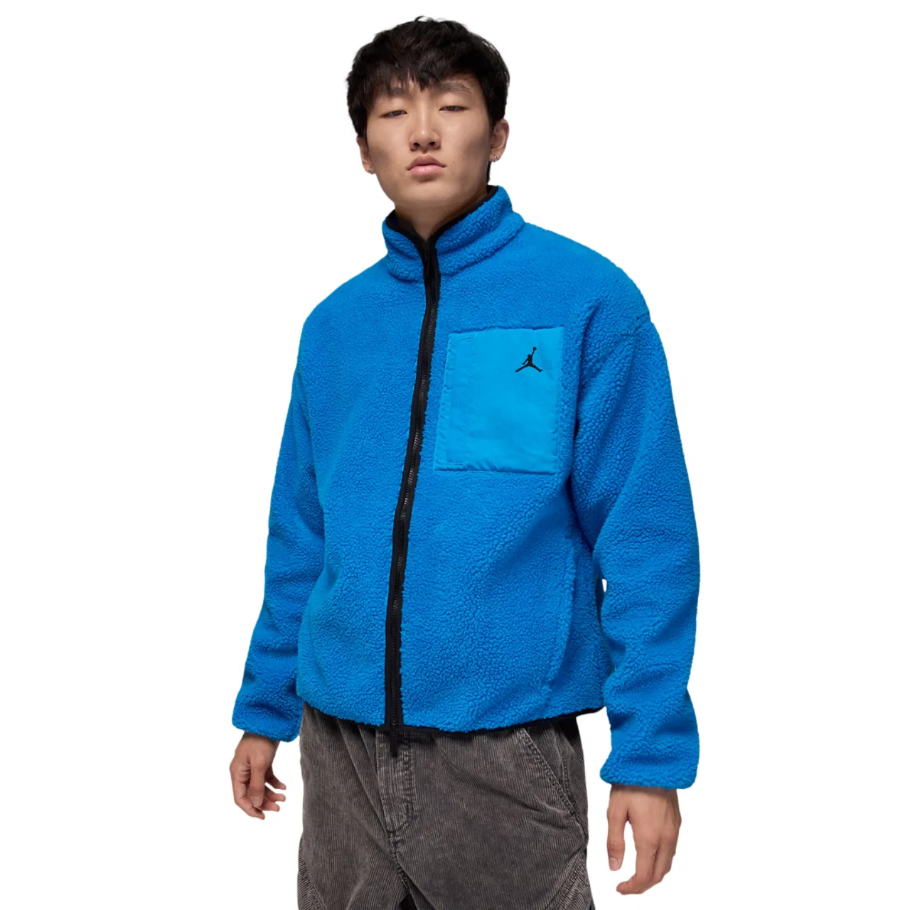 Мужская куртка-флис Flight Mountainside Sherpa Jordan, цвет Photo Blue/Black