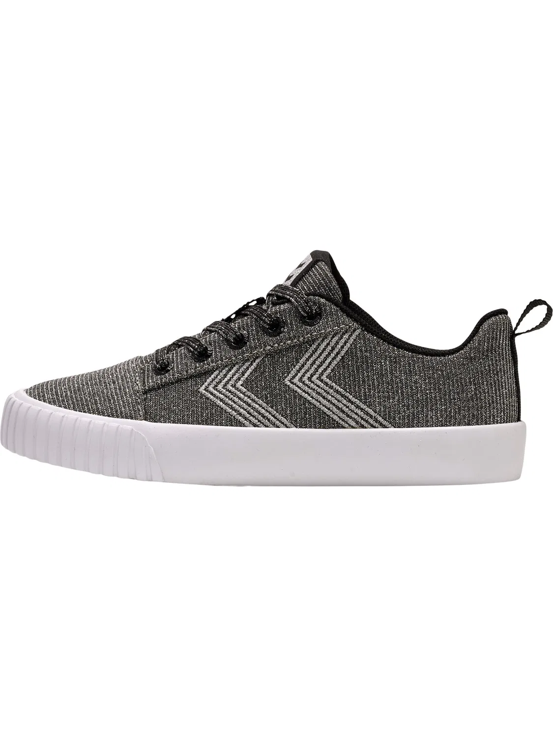 Детские кроссовки с блестящим верхом Base Court Glitter Jr Hummel, Schwarz