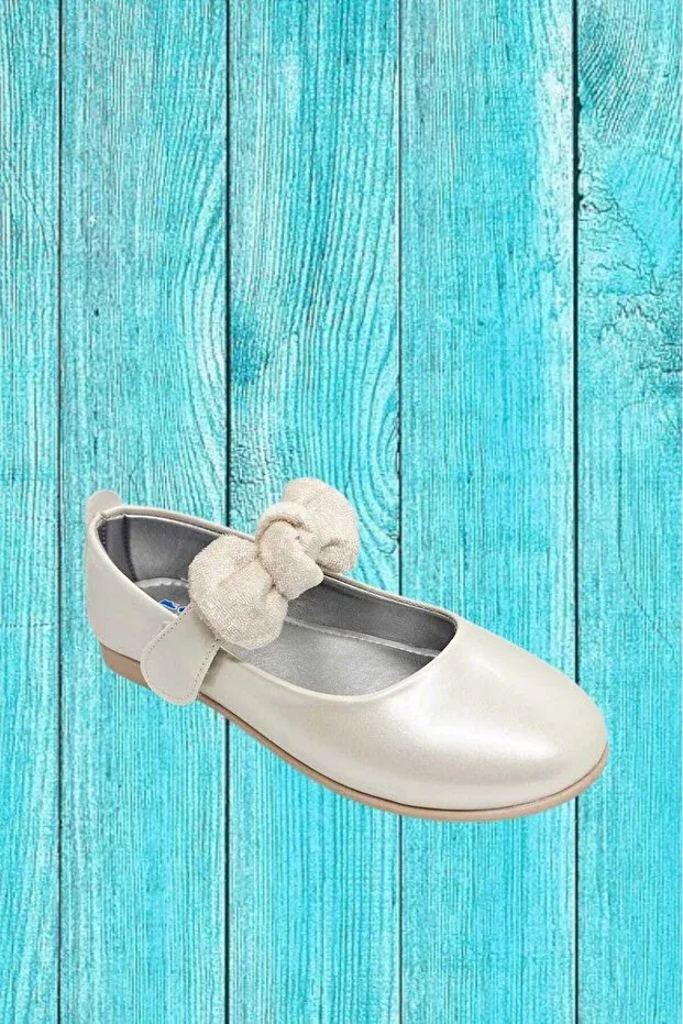 Детские балетки для девочек с блестками Momykids, Gray — фото 3