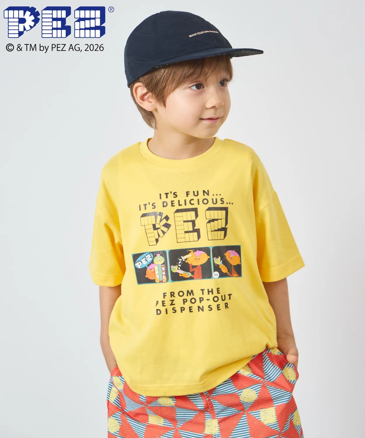 Pairmanon Детская футболка с принтом PEZ Unisex Light Yellow