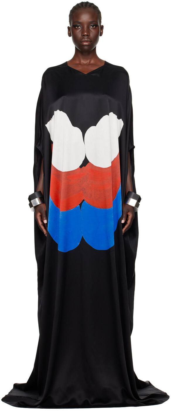 

Эксклюзивное черное платье макси Rick Owens SSENSE KEMBRA PFAHLER Edition Babel, Черный, Эксклюзивное черное платье макси Rick Owens SSENSE KEMBRA PFAHLER Edition Babel