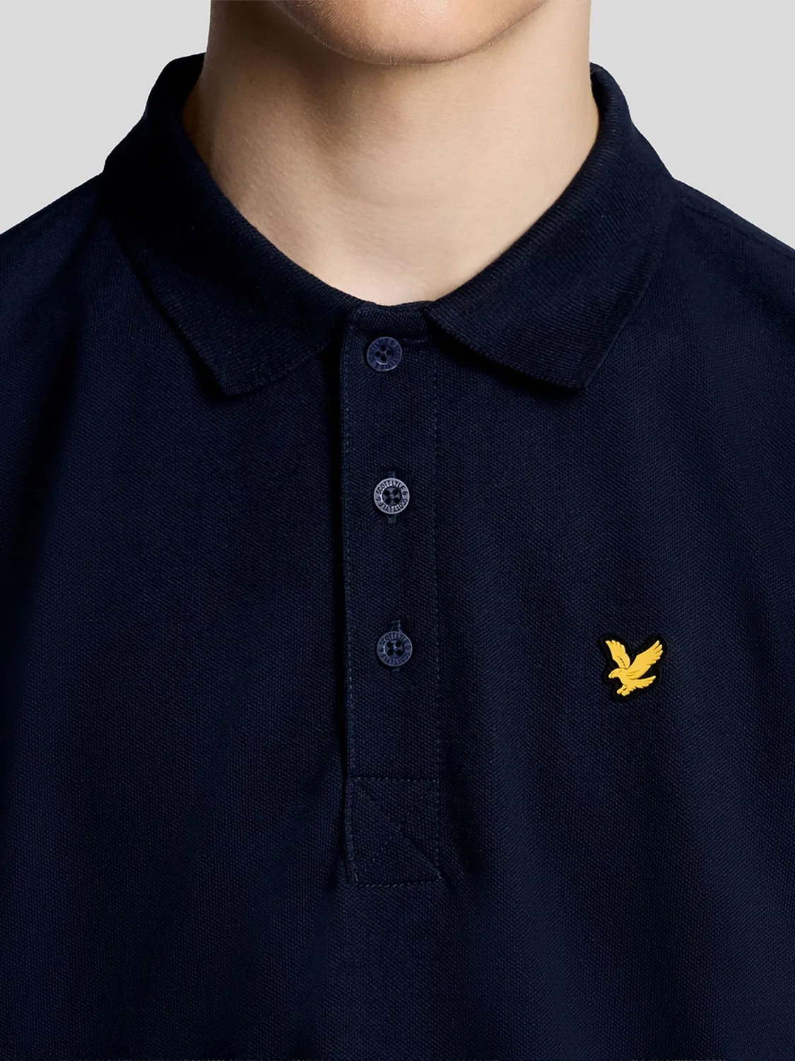 Поло Lyle & Scott Core Sports, синее — фото 3