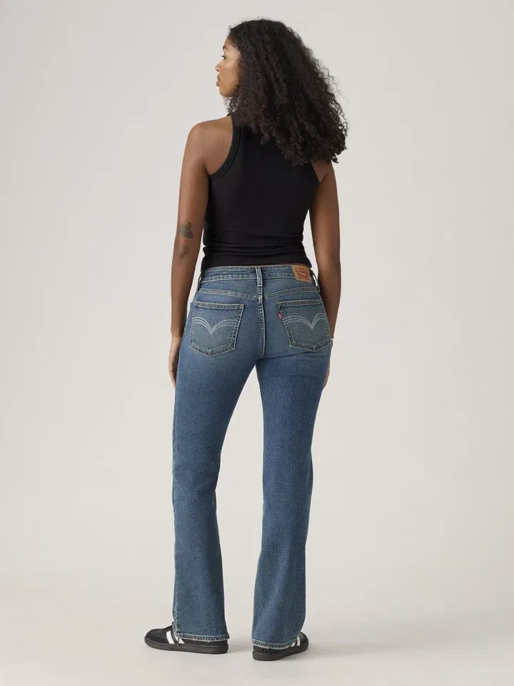 Женские джинсы клеш Low Waist Levi's, Dark Blue — фото 2