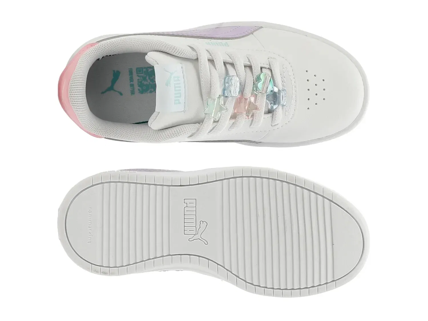 Кроссовки Juna Jelly Beads, PUMA, белый/розовый — фото 3