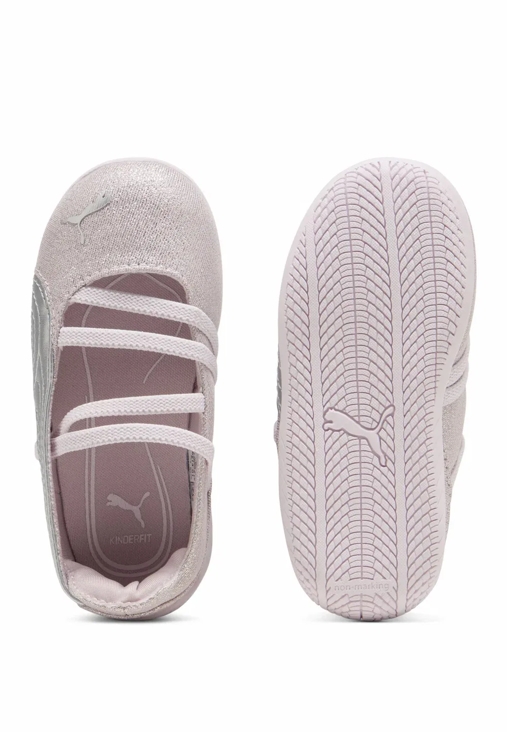 Балетные туфли Speedcat Ballet Let It Shine Inf унисекс с ремешком на щиколотке Puma, Misty Pink-Powder Pink — фото 3