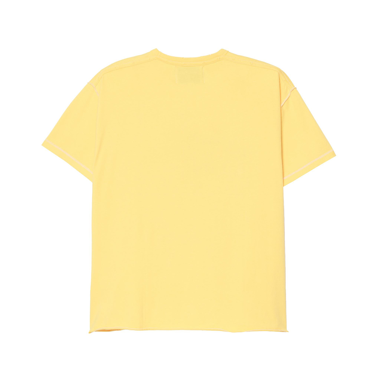 Футболка Zara Benito Antonio Collection Faded Reverse-Effect Crush Slogan, желтый — фото 4
