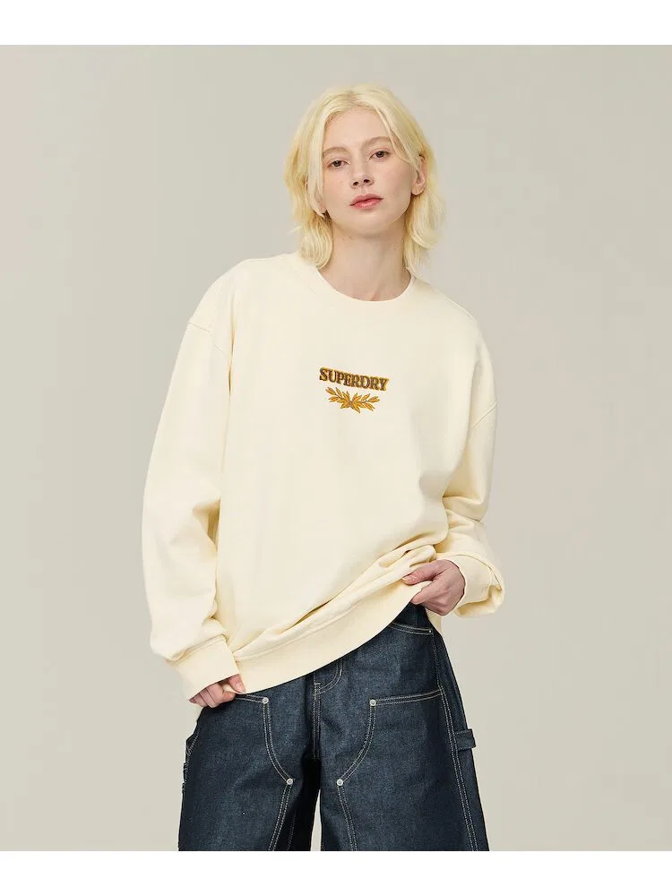 Футболка с длинным рукавом Rich Farmer Graphic SUPERDRY, Cream — фото 2