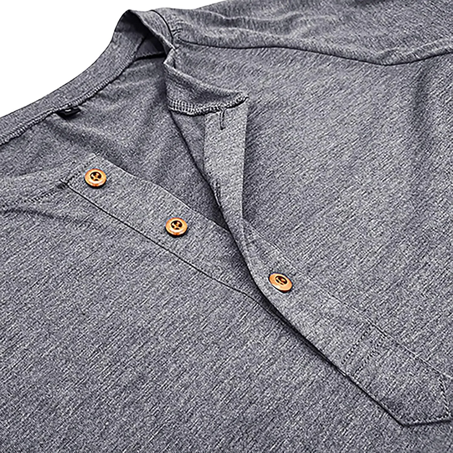 Мужская свободная футболка с длинным рукавом, Light Gray — фото 2
