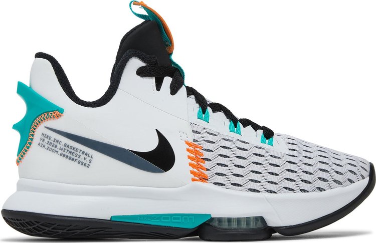 Кроссовки Nike LeBron Witness 5 'White Clear Jade', белый - фото