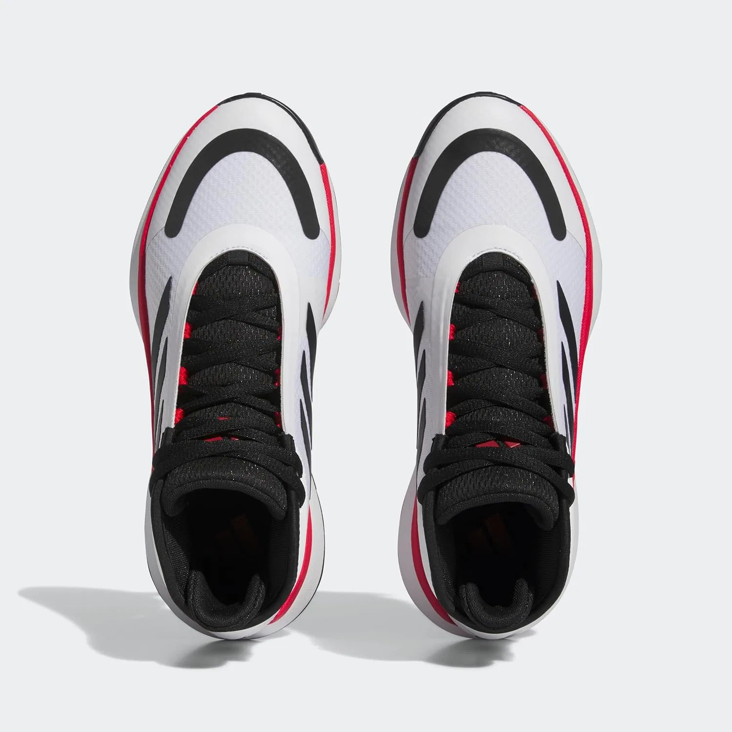 Кроссовки Adidas Unisex Bounce Legends - низкие (не для футбола), Ftwr White Core Black Better Scarlet — фото 4