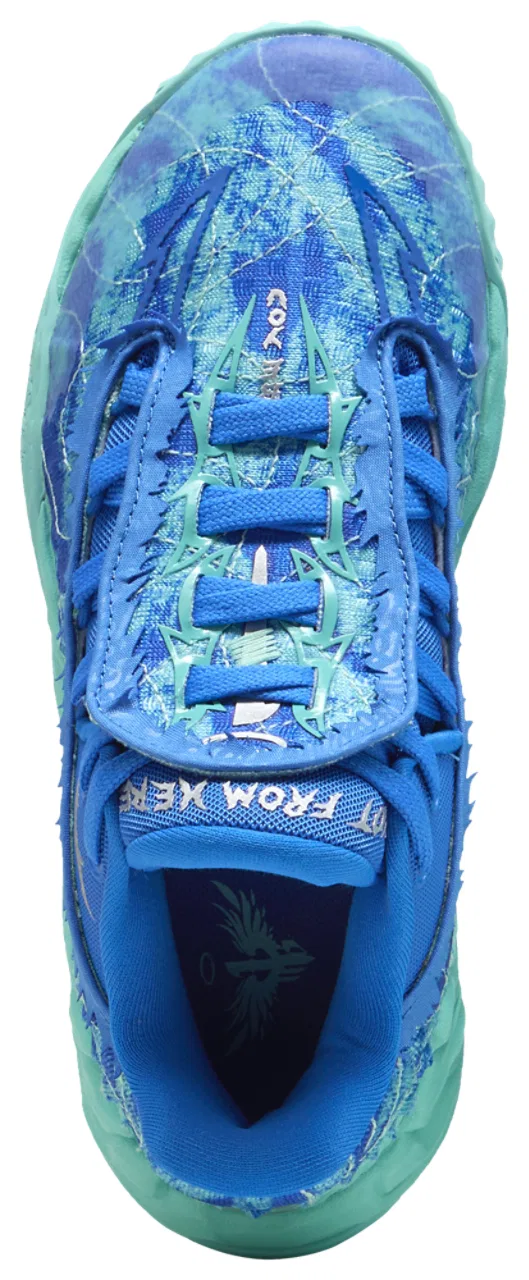 Детские кроссовки для мальчиков с низким верхом MB.05 Lo Team PUMA, Ultra Blue Intense Mint — фото 4