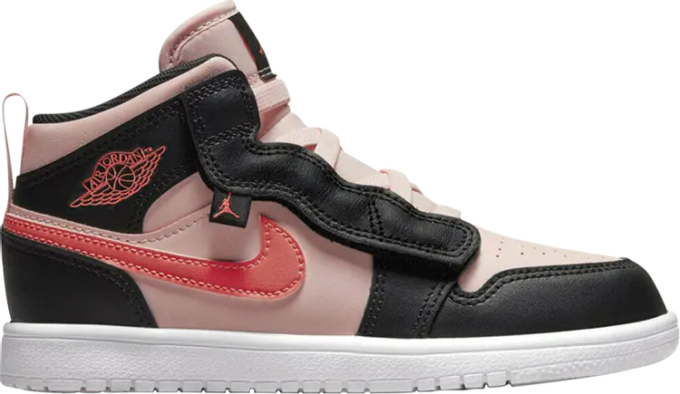 

Кроссовки Air Jordan 1 Mid ALT PS Black Pink Crimson, розовый