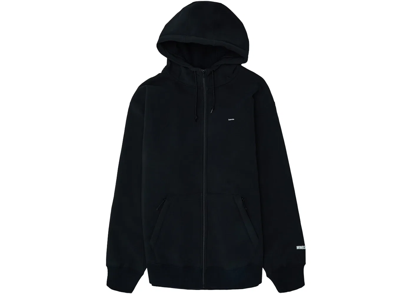 Мужской худи на молнии с капюшоном WINDSTOPPER Supreme, Black