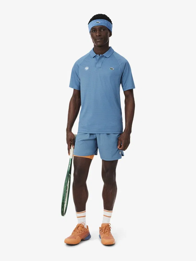 Футболка поло с принтом AOP Roland Garros LACOSTE, Blue — фото 4