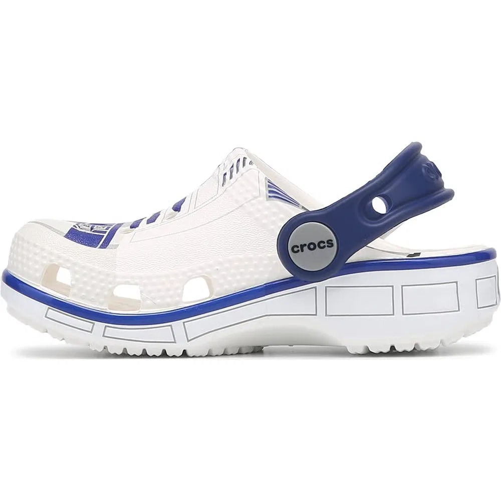 Детские классические сабо Star Wars R2D2 для малышей Crocs, White Multi — фото 3