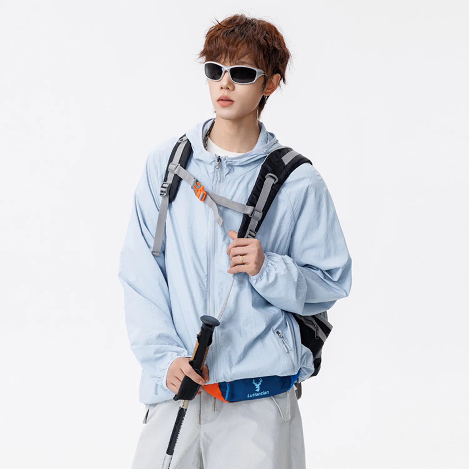 Детское худи с капюшоном для защиты от солнца, Sun Protection Clothing Unisex Hooded Thin Straight Fit, WARRIOR — фото 4
