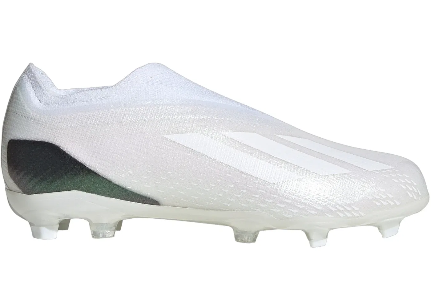 Детские бутсы футбольные Speedportal+ Laceless Adidas, Cloud White Core Black