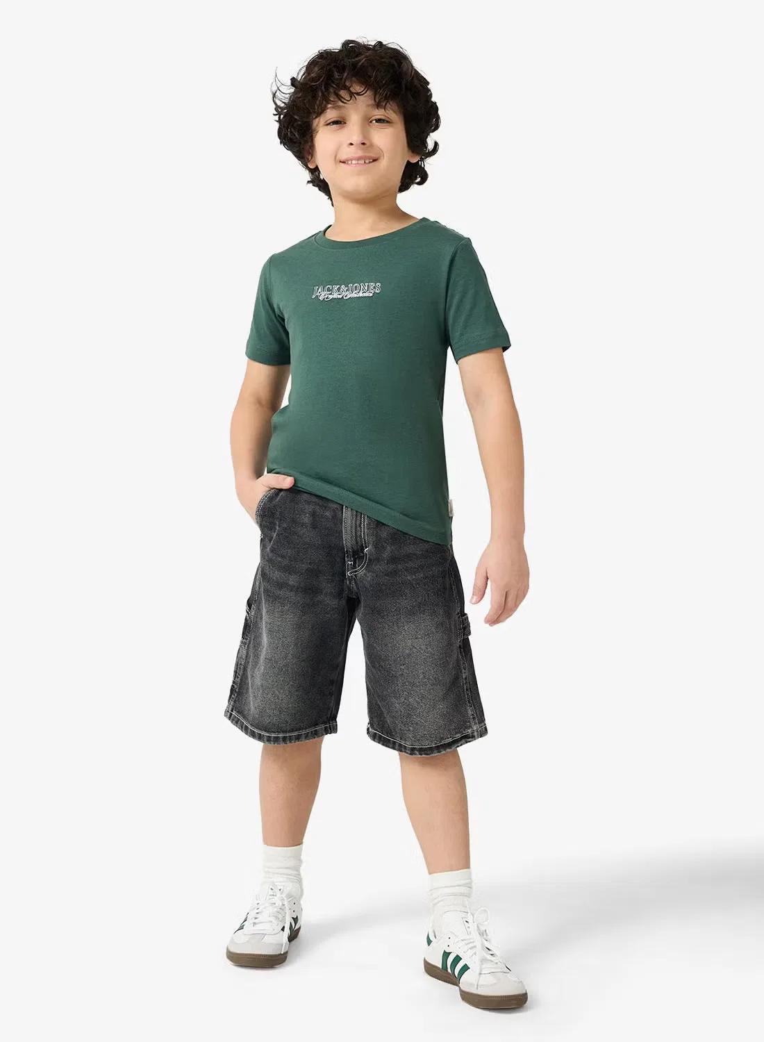 Jack & Jones Junior Комплект футболок с принтом с длинным и коротким рукавом, черный — фото 4