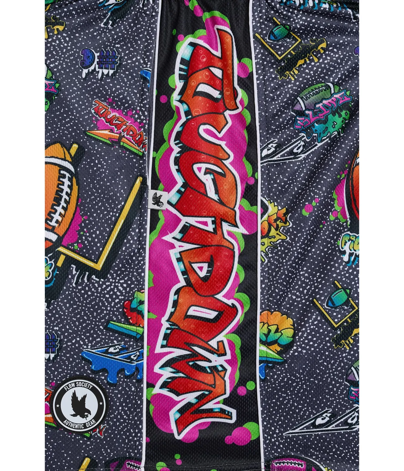 Футбольные шорты с граффити (для маленьких и больших детей) Flow Society, Multicolor — фото 3