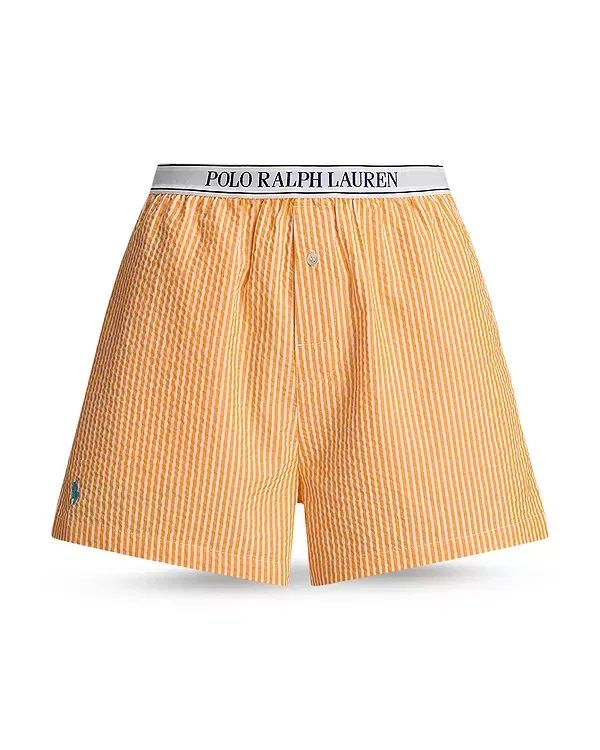 Женские шорты-боксеры из сейрсакера Polo Ralph Lauren, Carrot Curl — фото 4