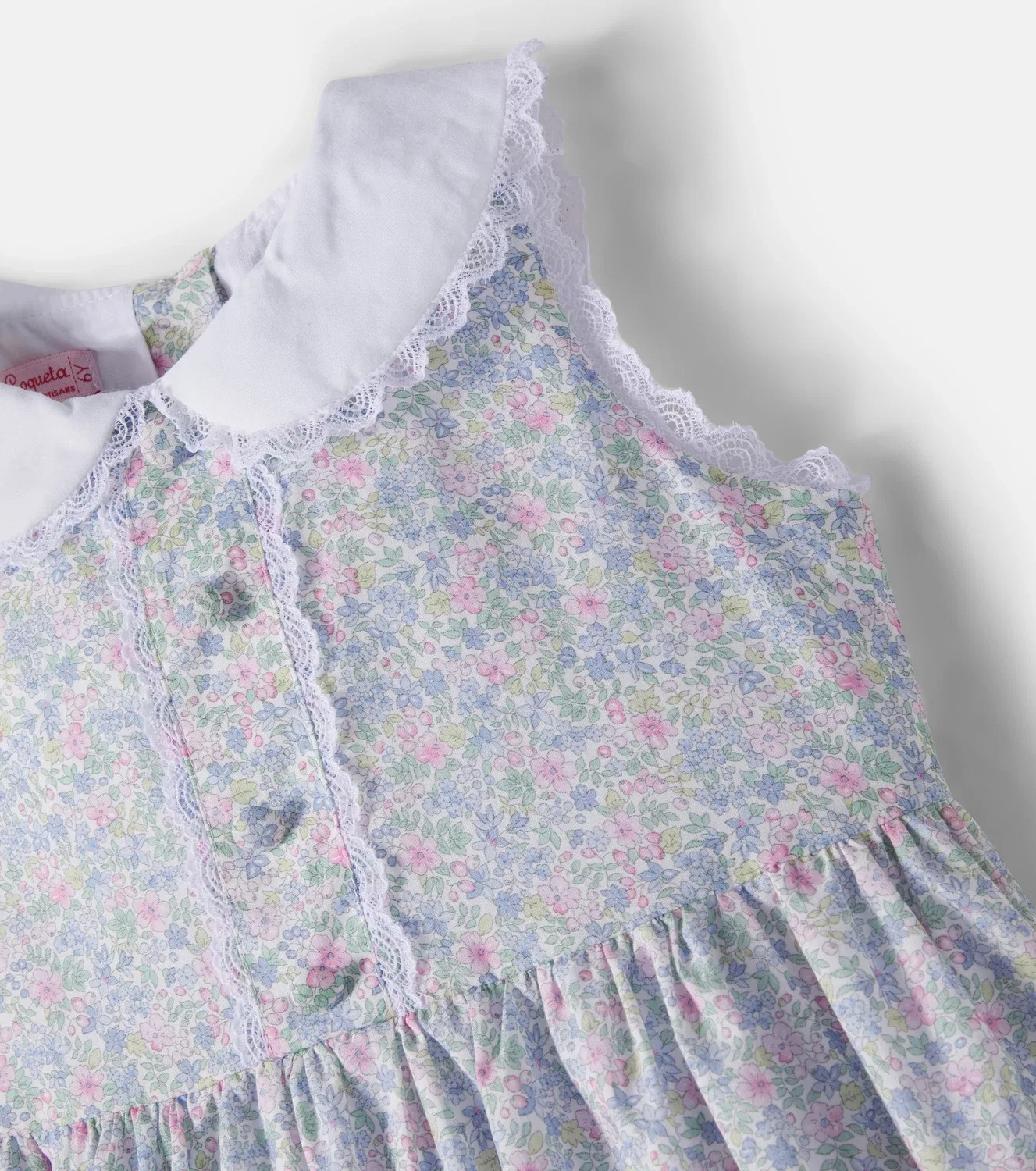 Нарядное платье с цветочным принтом La Coqueta, Light Blue Floral — фото 3
