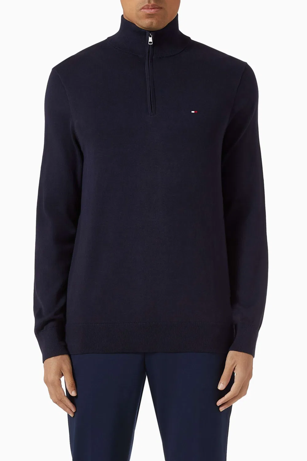 Свитер на молнии с вышивкой флага Tommy Hilfiger