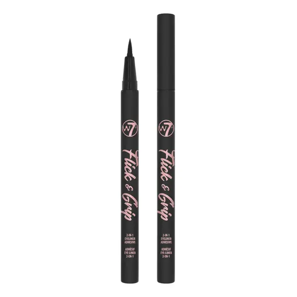 

W7 Flick&Grip Eyeliner карандаш-карандаш для глаз и клей для ресниц 2в1 черный, 1 мл