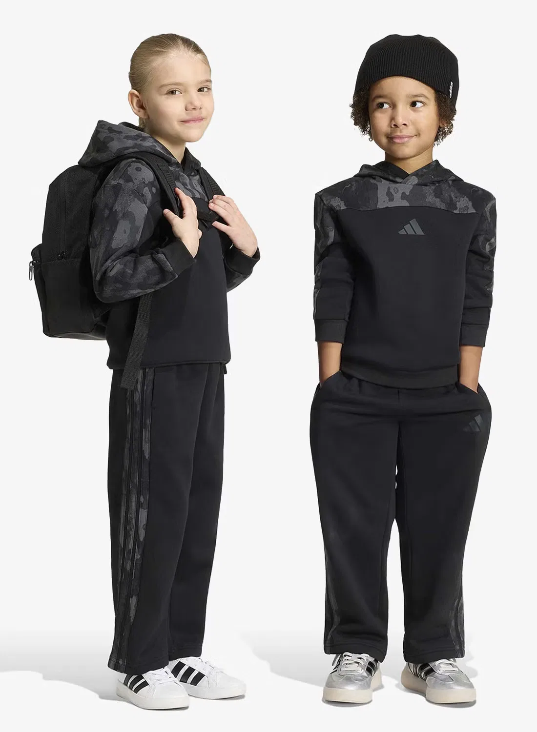 Комплект из футера с капюшоном Seasonal Essentials Adidas, черный