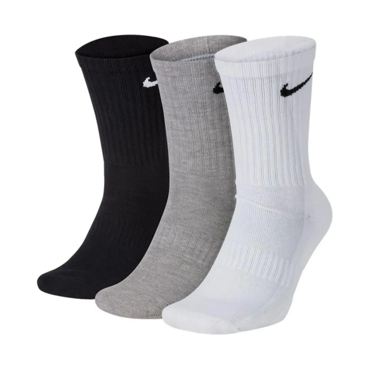 Носки Nike Everyday Cushion Crew 3-Pack, Цвет Bunt Kieselgrau Hellgrau