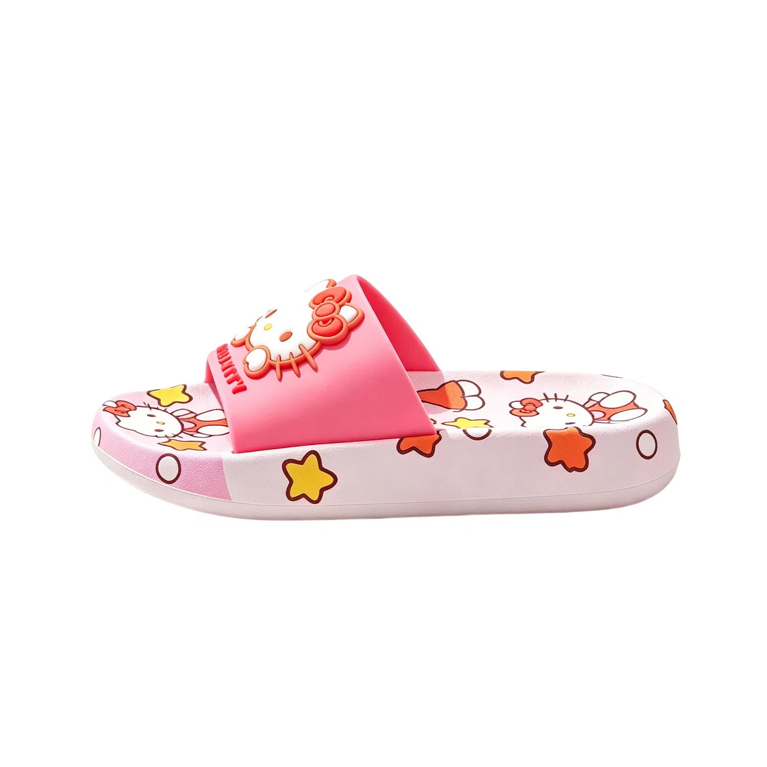 Детские тапочки для дома с принтом Hello Kitty Sanrio, Pink-Hello Kitty