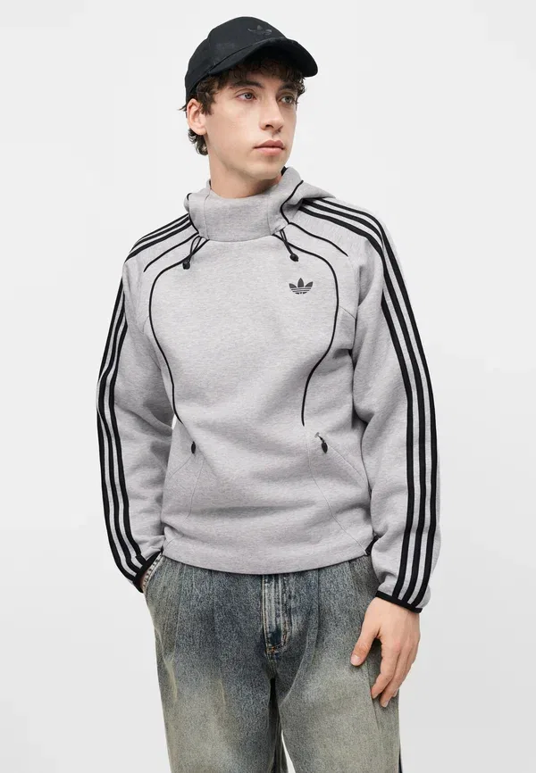 Толстовка Spacer - худи Adidas Originals, серый — фото 4